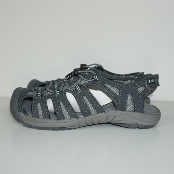 Khombu Womens River Bungee Sandals Size 8.5 Dark G - Picture 3 of 8